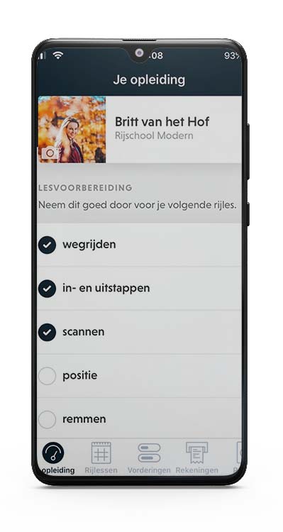 Plango app automaat rijschool leiden